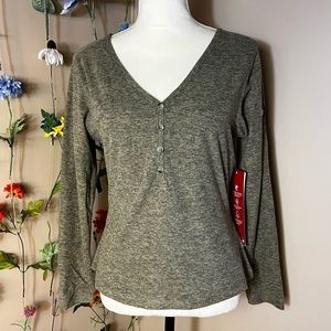 Canada Weather Gear Long-Sleeve V-Neck Henley - Women
